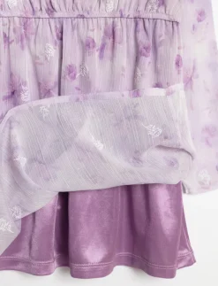 Floral dress with Bow Collar