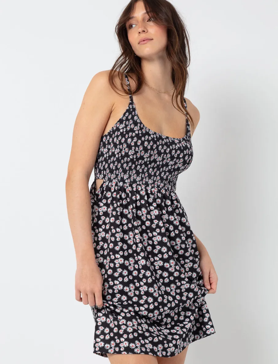 Floral Dress with Cut-outs