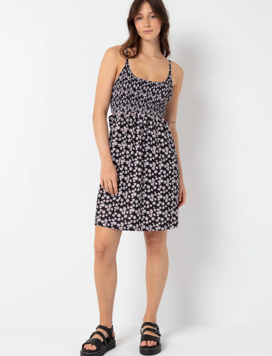 Floral Dress with Cut-outs