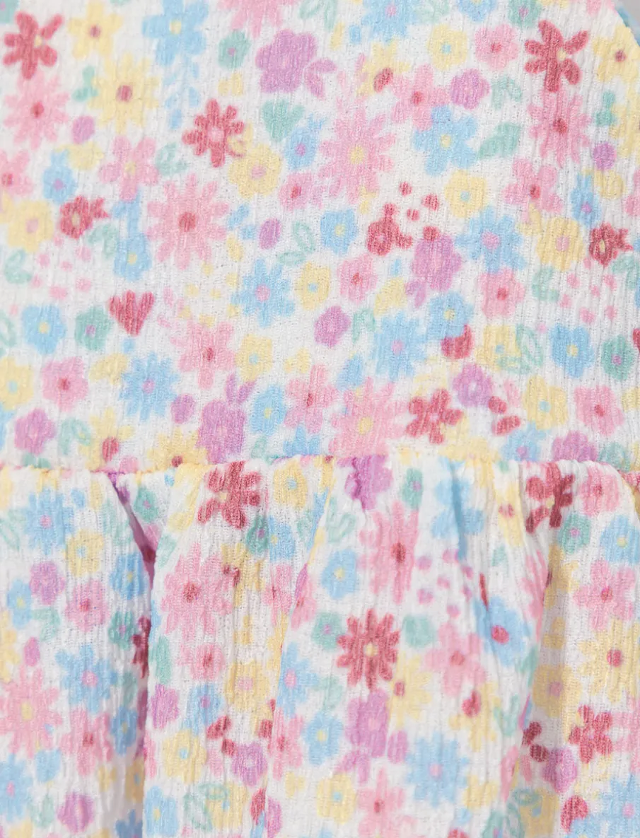 Floral Dress with Tie Straps