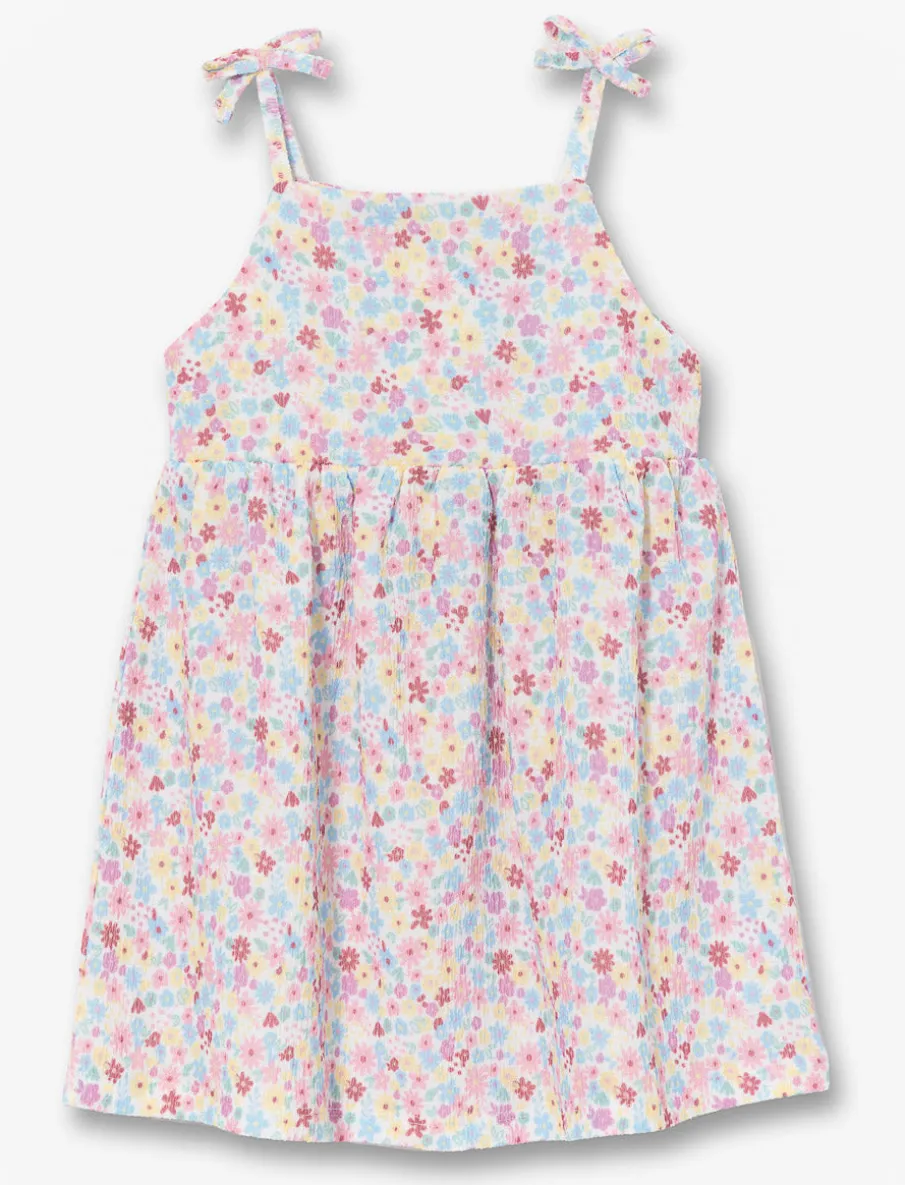 Floral Dress with Tie Straps