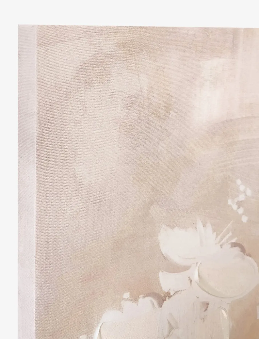 Floral Embossed Canvas Print