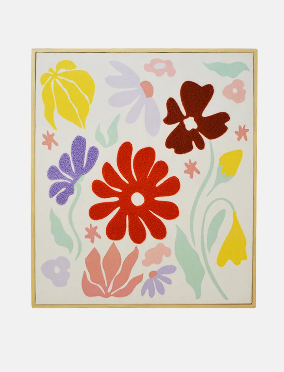 Floral Fabric Wall Art