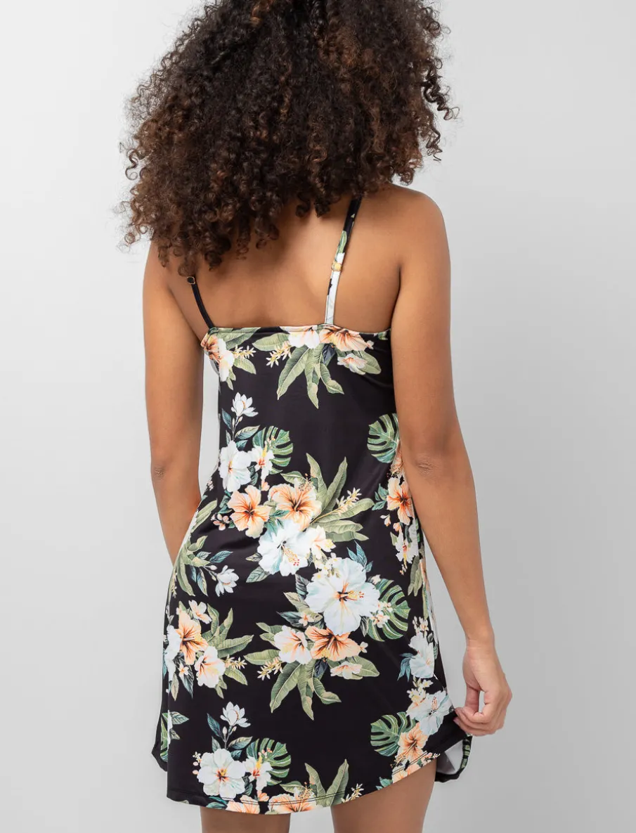 Floral Front-tie Tunic