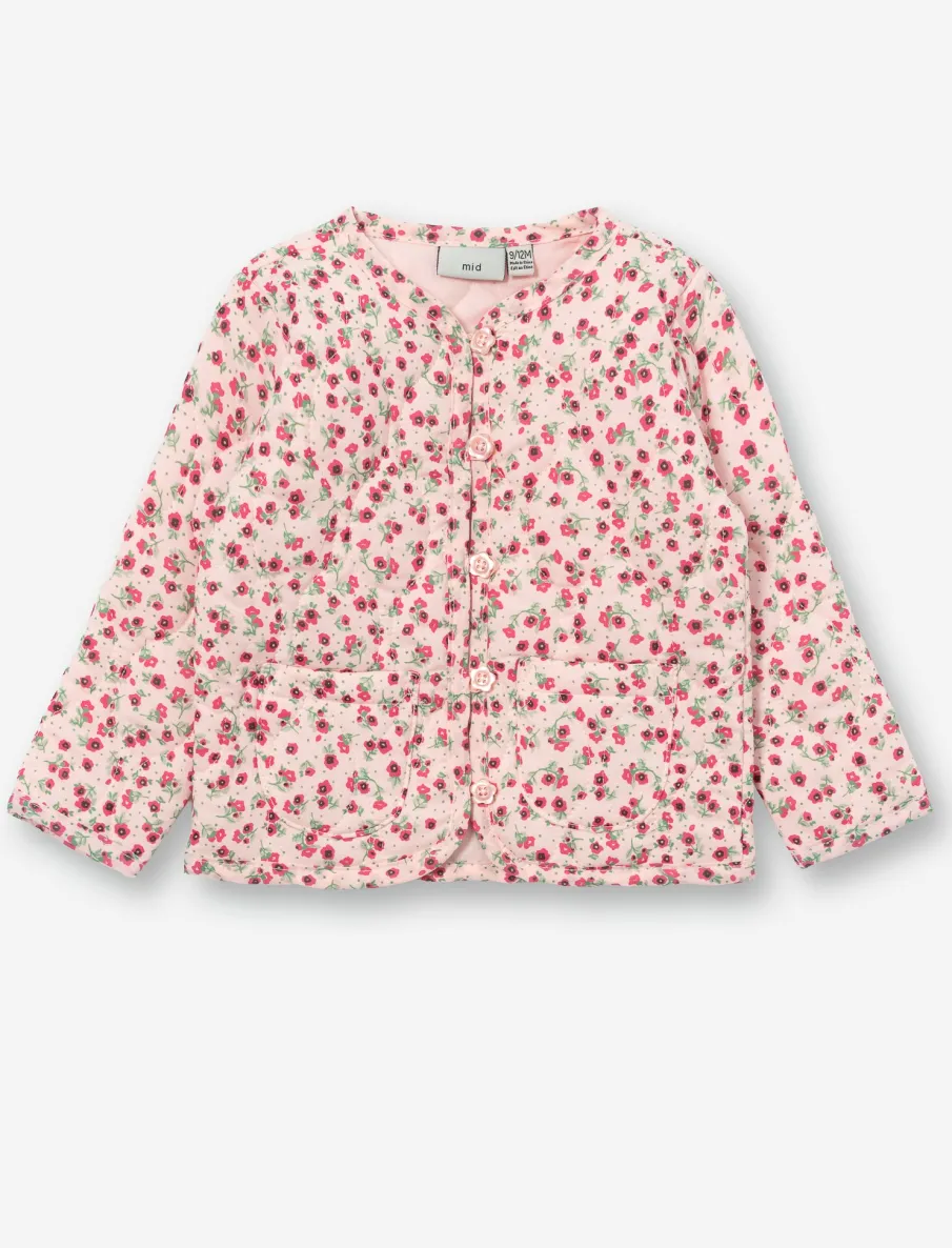 Floral Jacket in Woven Cotton