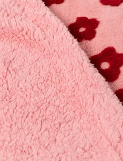 Floral Jacquard Sherpa Throw