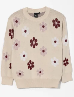 Floral Jacquard-knit Sweater