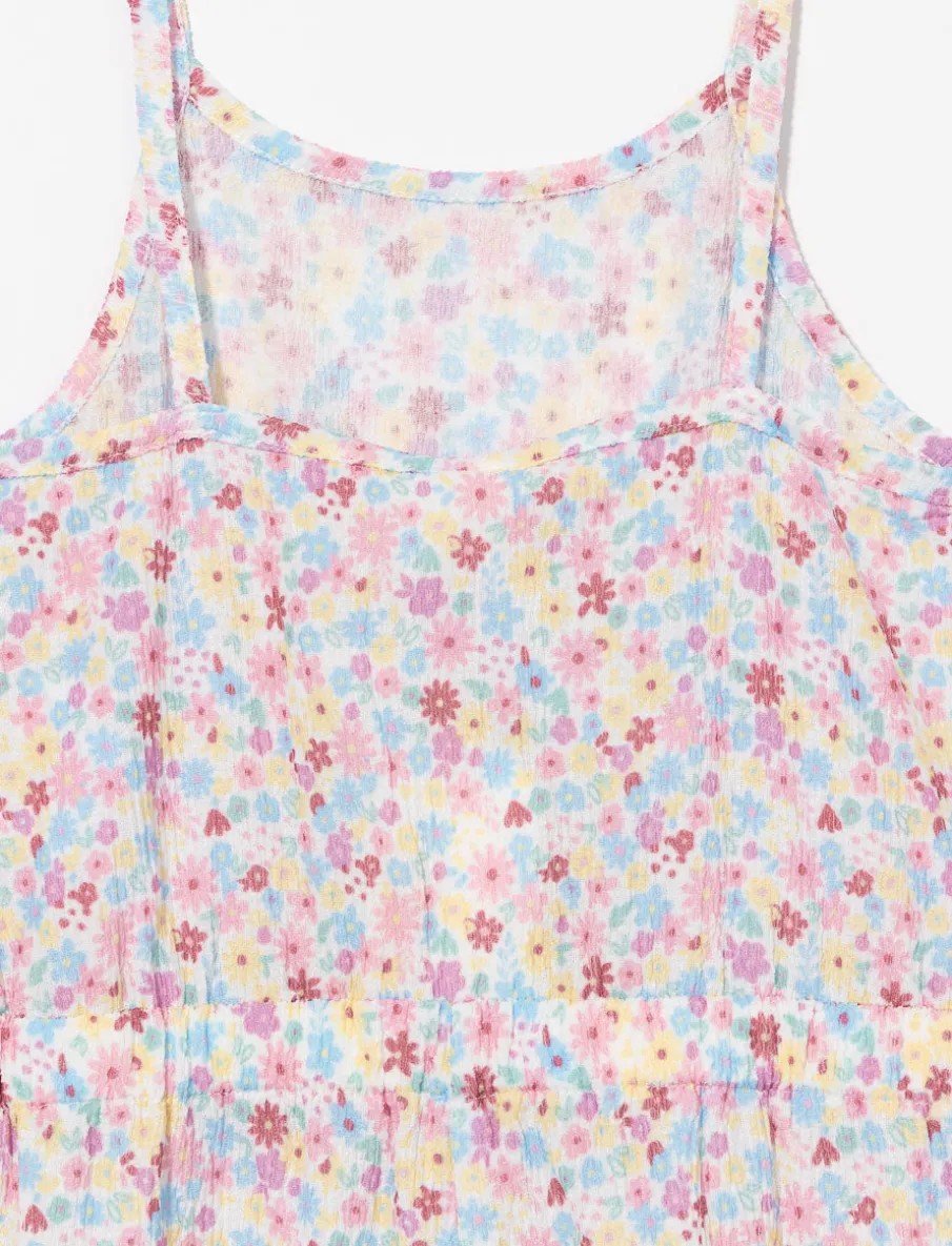 Floral Jumpsuit with Thin Straps