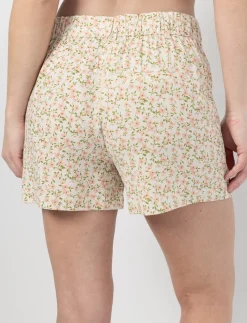 Floral Linen Shorts