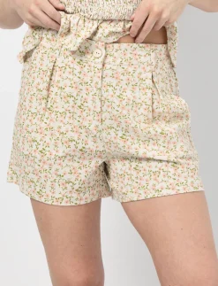 Floral Linen Shorts