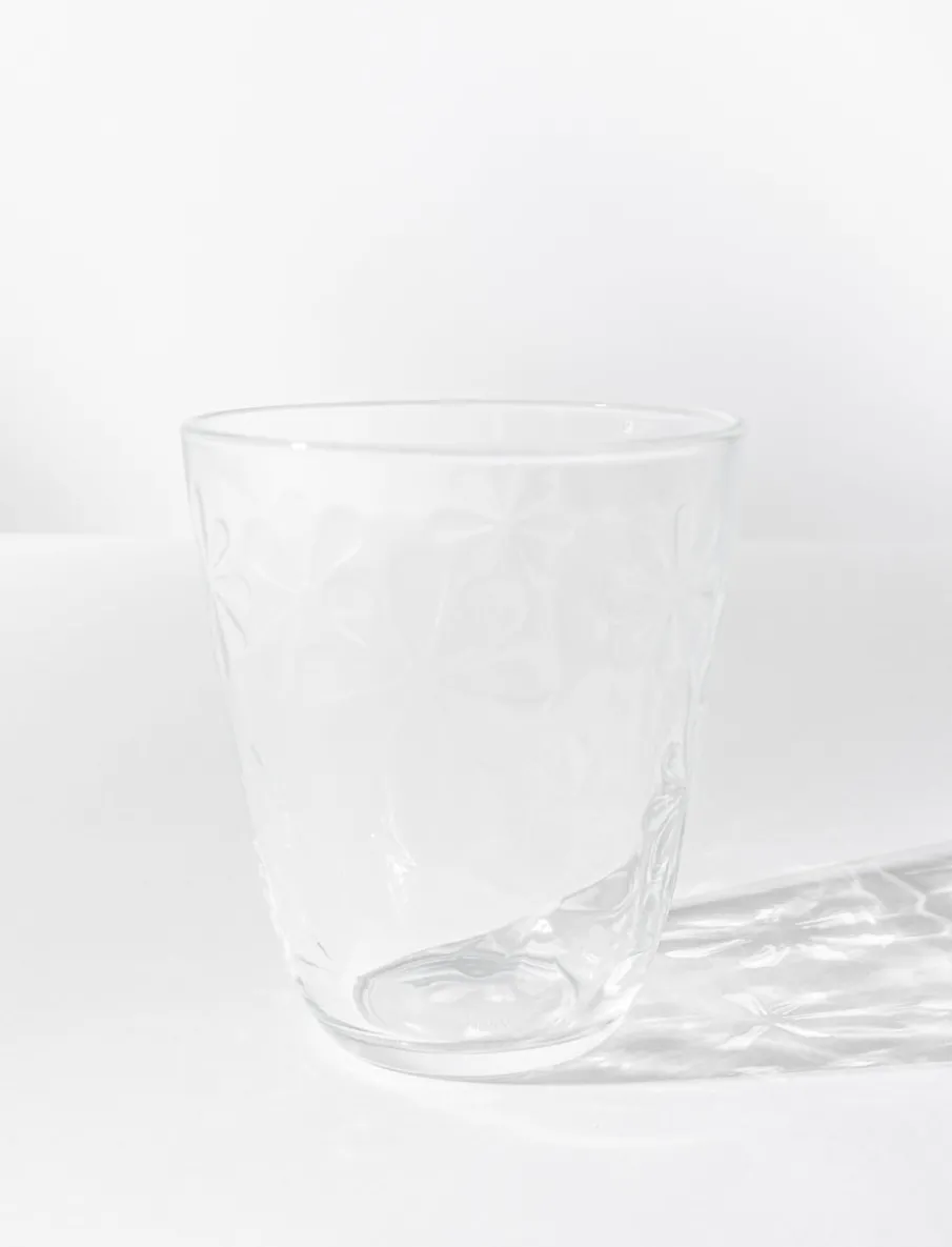 Floral Pattern Glasses - Set of 6