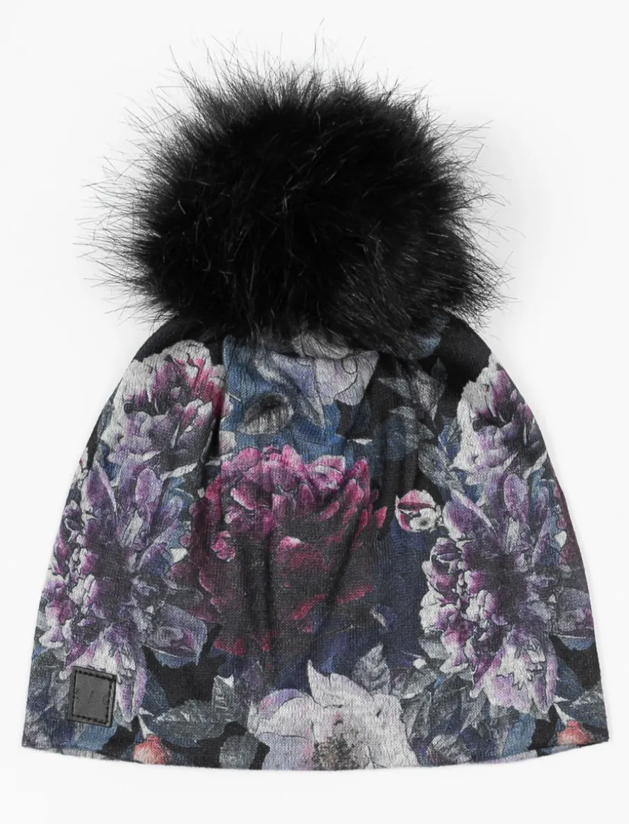 Floral Pompom Beanie - Baby