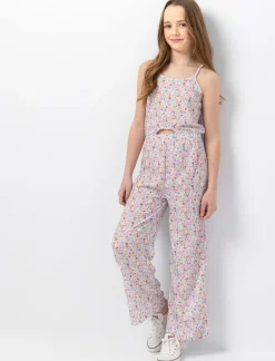 Floral Print Spaghetti Strap Jumpsuit