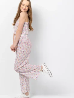 Floral Print Spaghetti Strap Jumpsuit