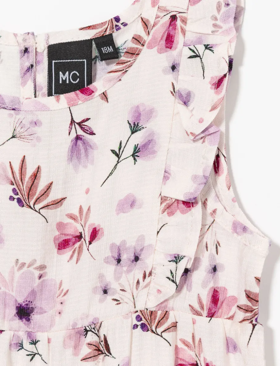 Floral Ruffle Romper