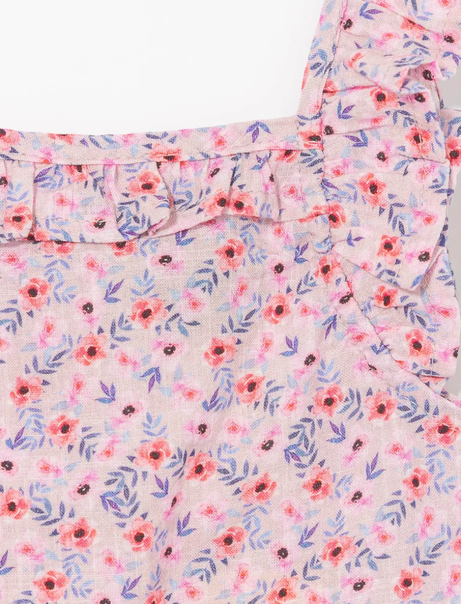 Floral Ruffle Romper