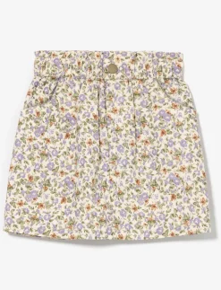 Floral Skirt with Elastic Waist - Little Girl