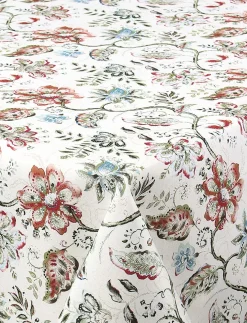 Floral Stain-resistant Wrinkle-free Tablecloth - 58 x 78 in