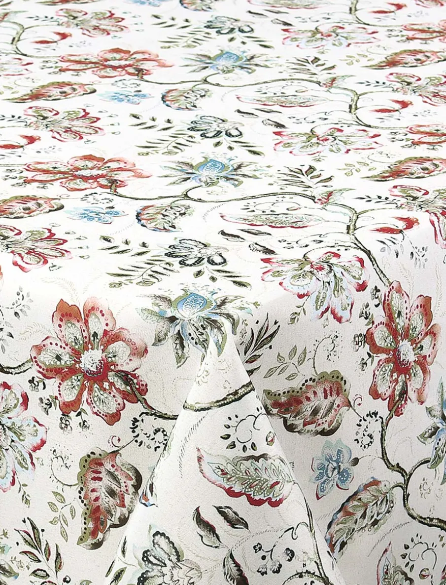 Floral Stain-resistant Wrinkle-free Tablecloth - 58 x 78 in