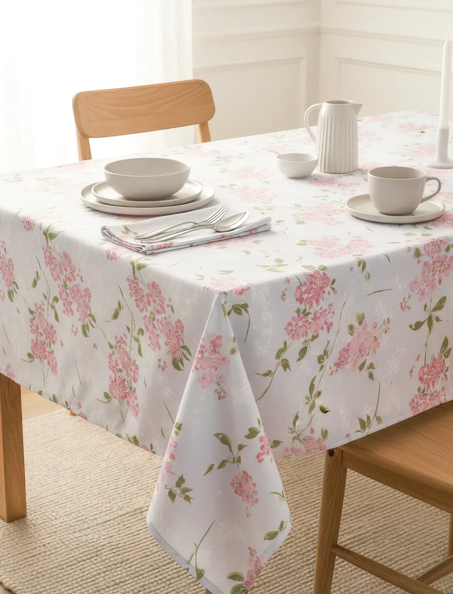 Floral Tablecloth - 52 x 70 in
