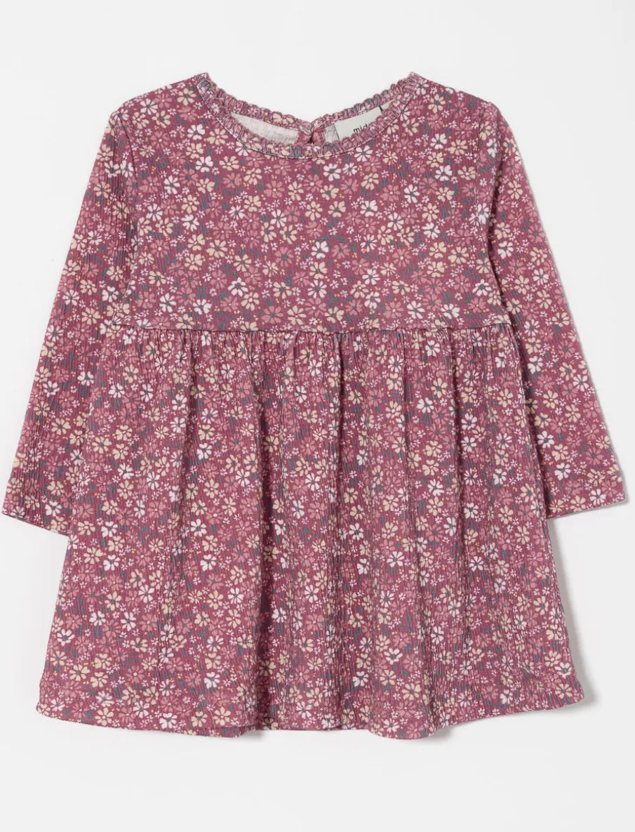 Floral Textured Dress - Baby Girl