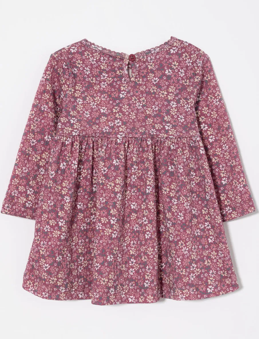 Floral Textured Dress - Baby Girl