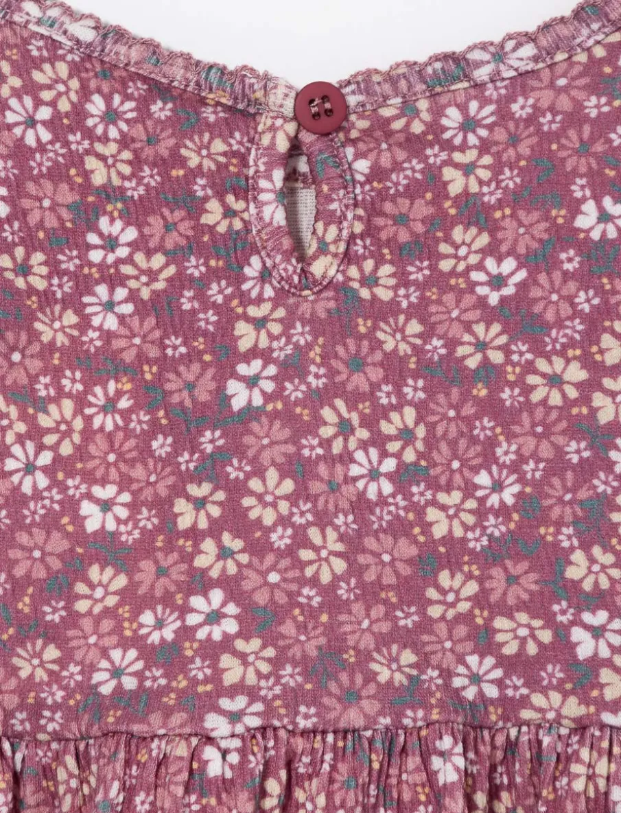 Floral Textured Dress - Baby Girl