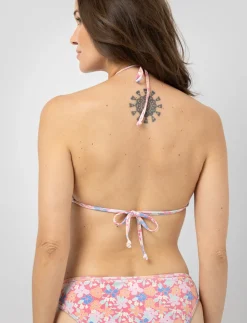 Floral Triangle Bikini Top