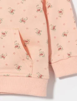 Floral Zip-up Hoodie