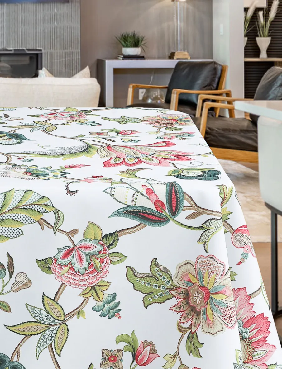 Floral-Print Tablecloth - 58 x 94 in