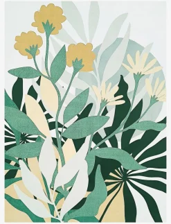 Flowers and Foliage Canvas Print