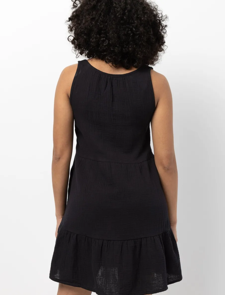 Flowy Cotton Gauze Dress