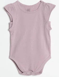 Flutter-sleeve Bodysuit