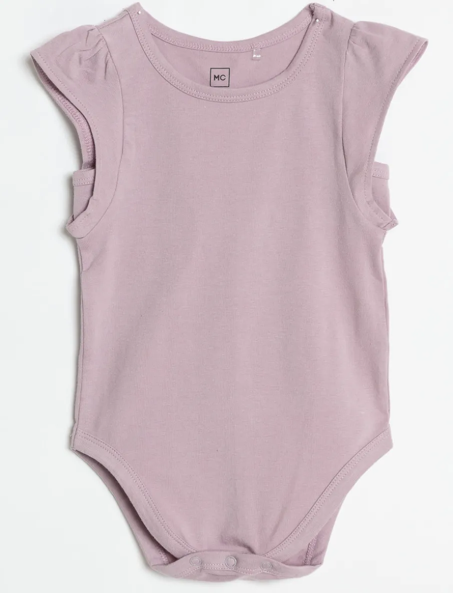 Flutter-sleeve Bodysuit
