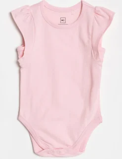 Flutter-sleeve Bodysuit