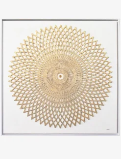 Framed Plaster Medallion Canvas