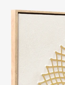 Framed Plaster Medallion Canvas