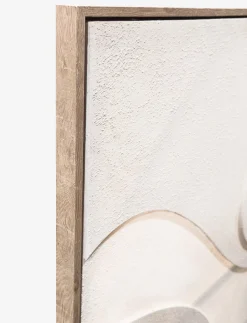 Geometric Embossed Framed Canvas