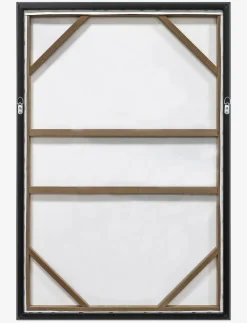 Geometric Embossed Framed Canvas
