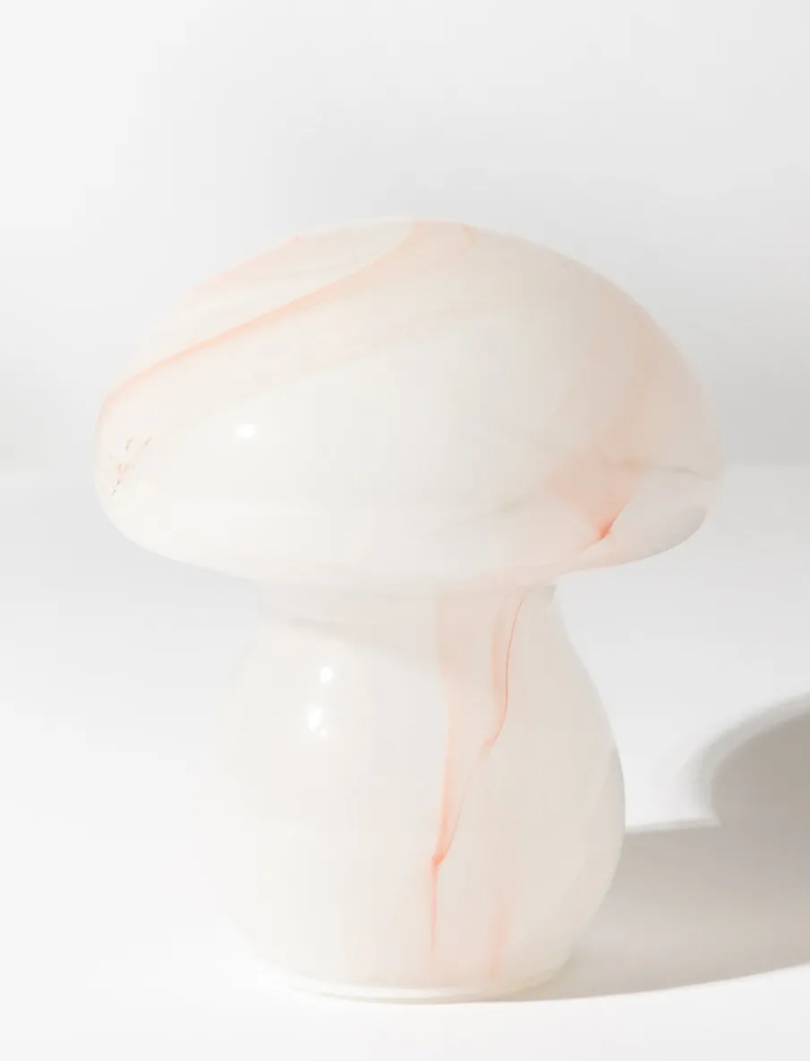 Glass LED Mushroom Lamp