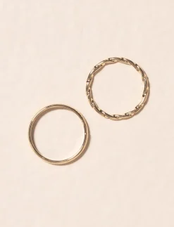 Golden Rings - Pack of 2