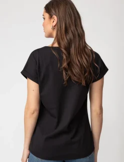 Graphic Dolman-sleeve T-shirt