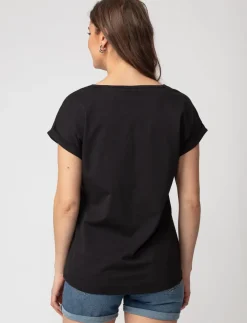 Graphic Dolman-sleeve T-shirt
