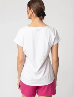 Graphic Dolman-sleeve T-shirt