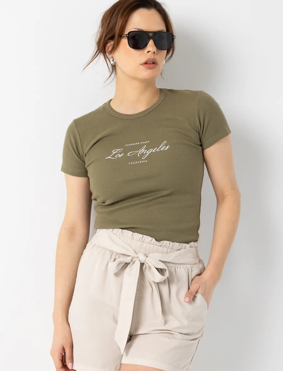 Graphic Fitted T-shirt