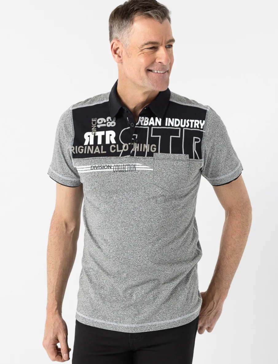 Graphic Polo with Pocket