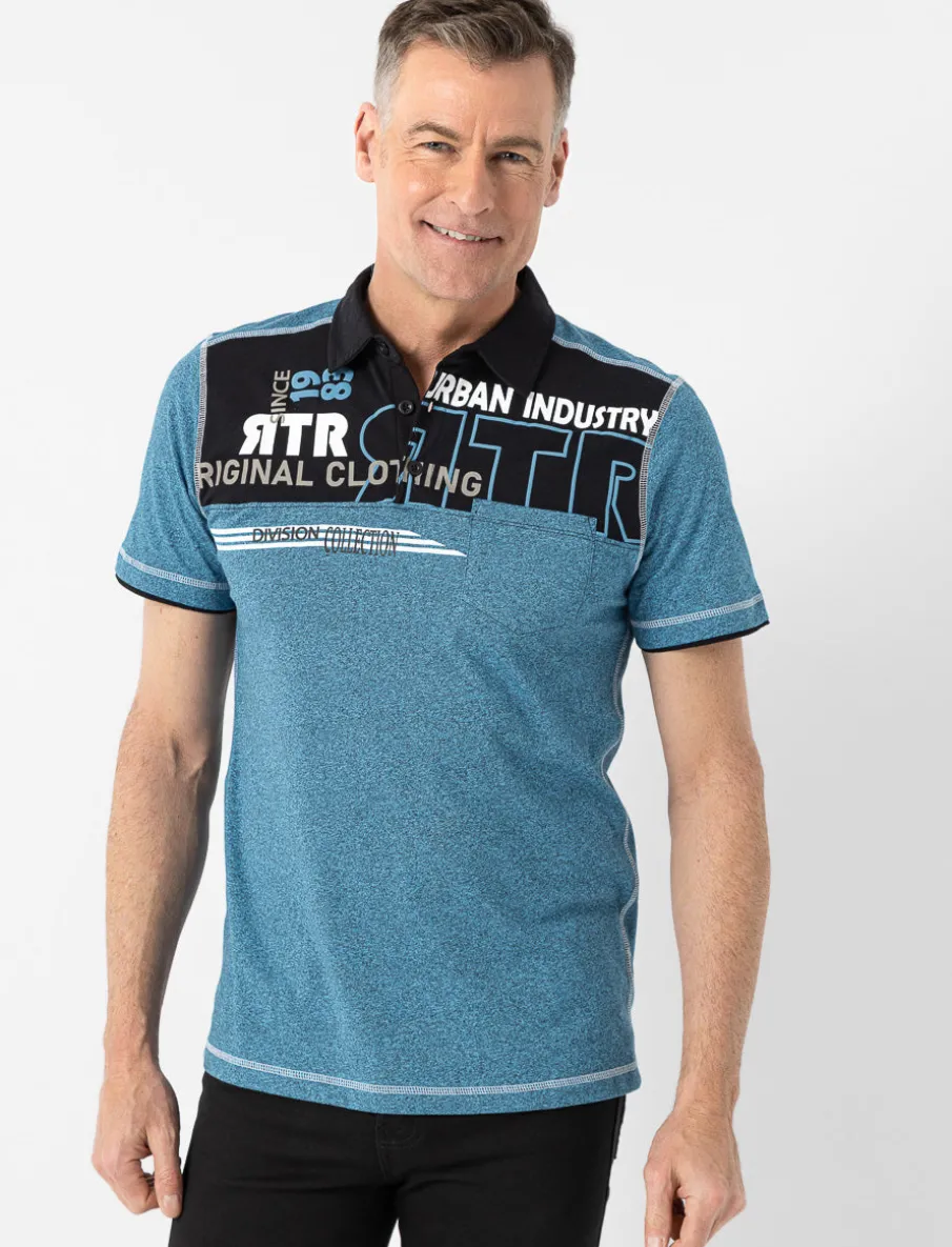 Graphic Polo with Pocket
