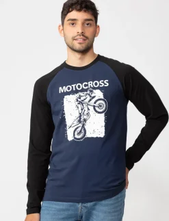 Graphic Raglan-sleeve T-shirt