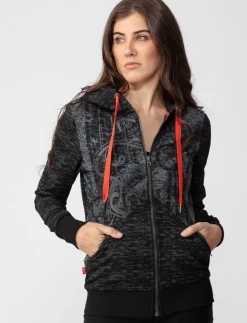 Graphic Zip-up Hoodie