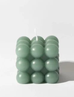 Green Bubble Candle
